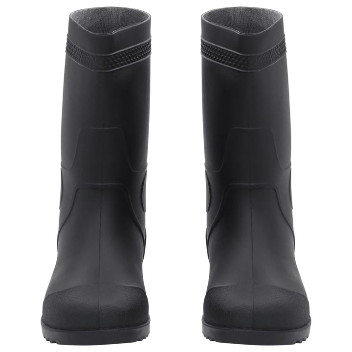 Cizme De Ploaie, Negru, Pvc, Mărime 42
