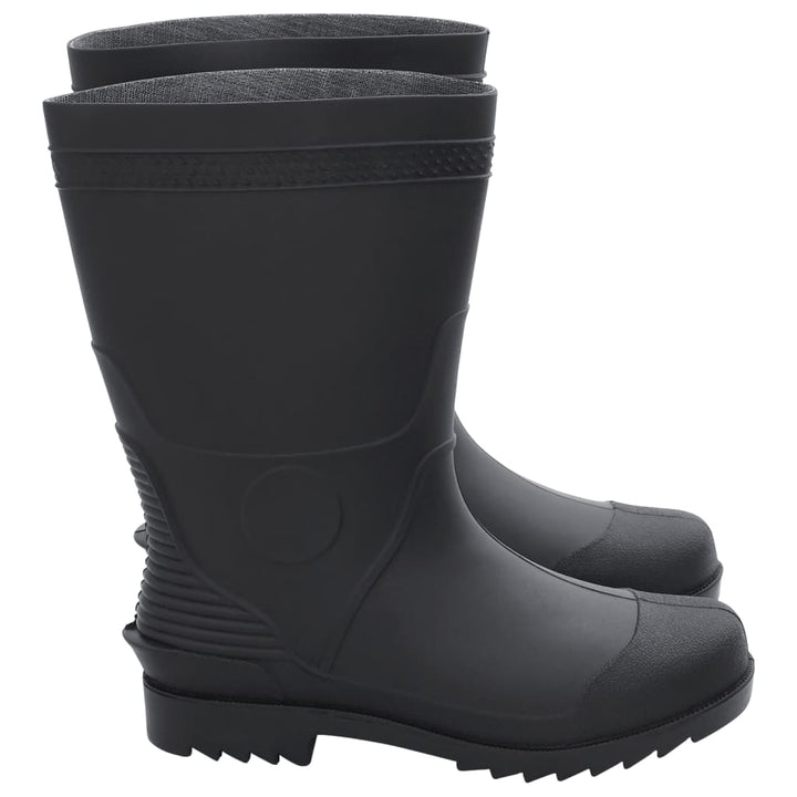 Cizme De Ploaie, Negru, Pvc, Mărime 42
