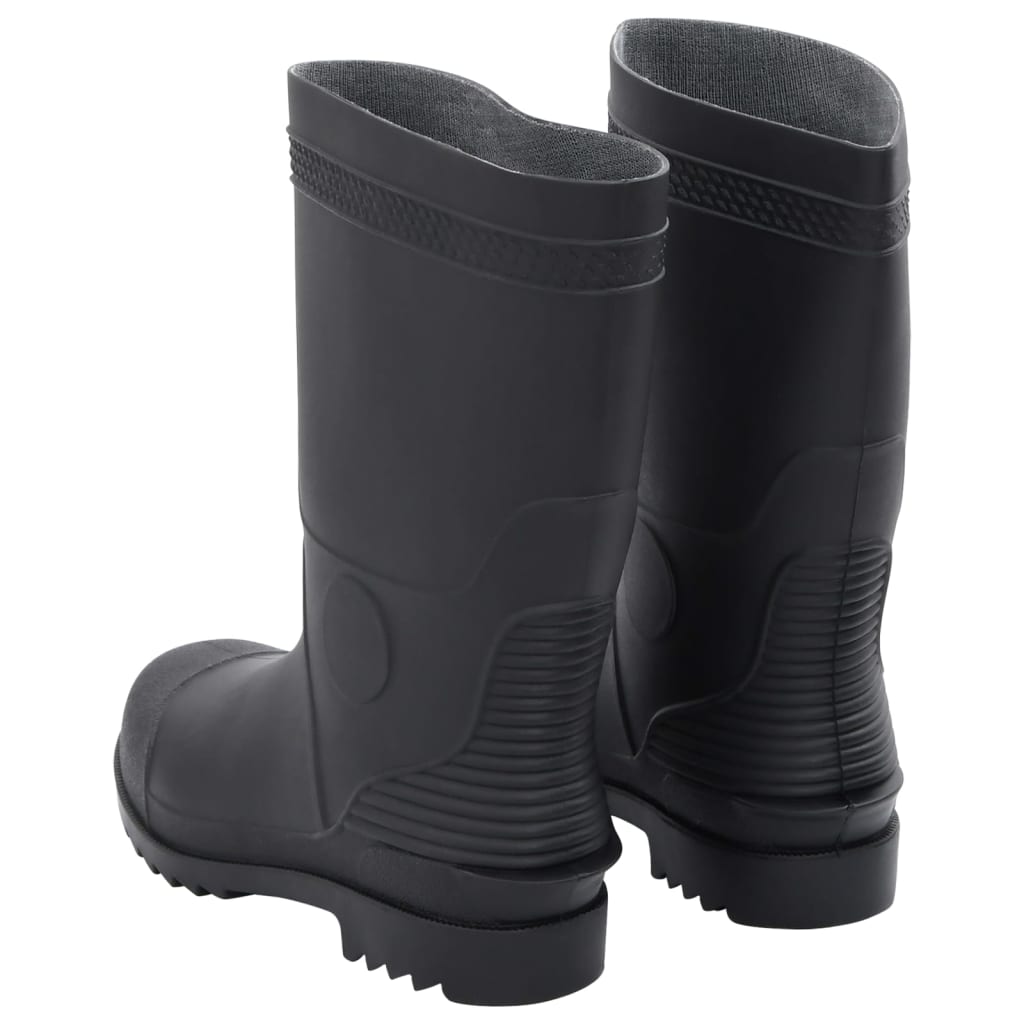 Cizme De Ploaie, Negru, Pvc, Mărime 42