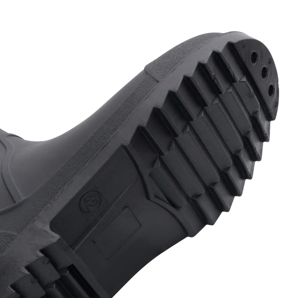Cizme De Ploaie, Negru, Pvc, Mărime 42