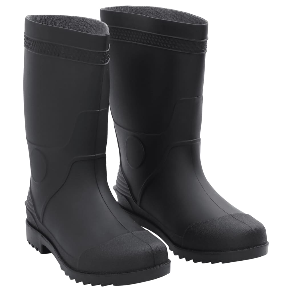 Cizme De Ploaie, Negru, Pvc, Mărime 42