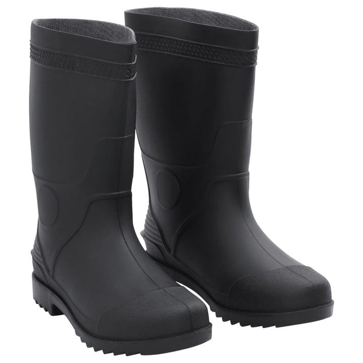 Cizme De Ploaie, Negru, Pvc, Mărime 42