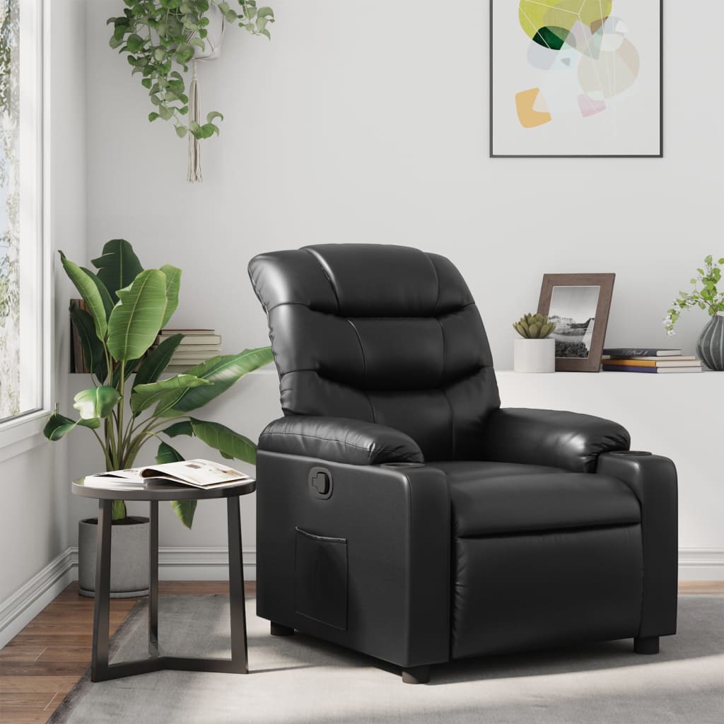 Vixl Fotoliu Electric Masaj Rabatabil, , Piele Ecologică