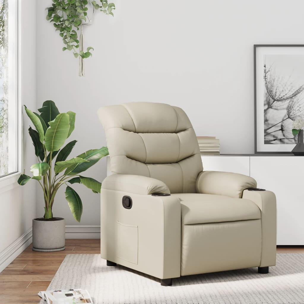 Vixl Fotoliu Electric Masaj Rabatabil, , Piele Ecologică