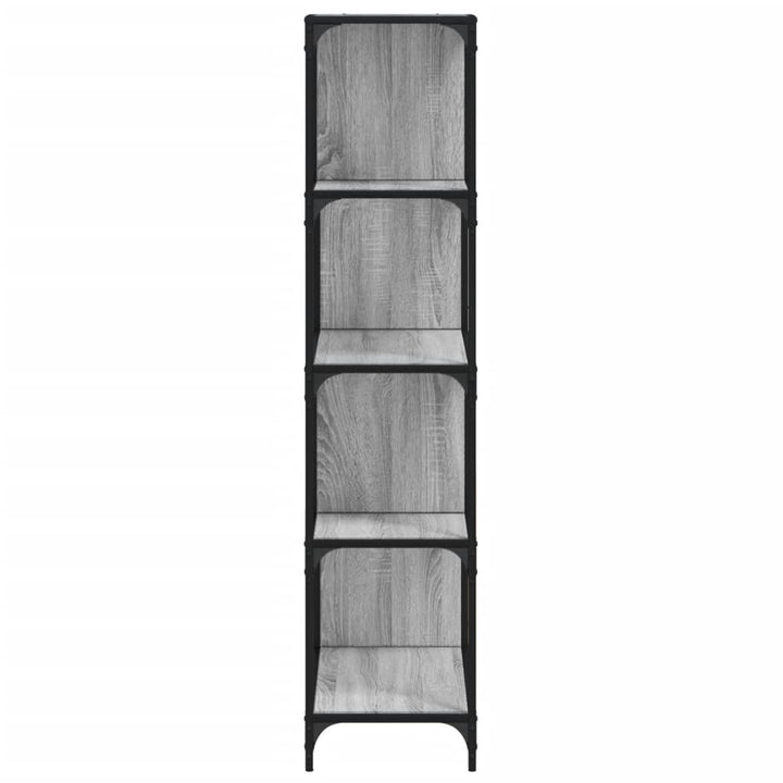Bibliotecă Cu 4 Niveluri Gri Sonoma 139X33,5X149 Cm Lemn