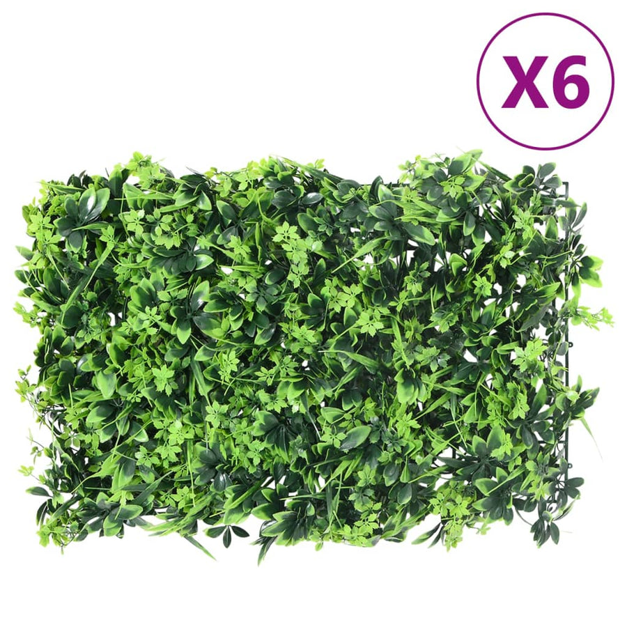 Gard Din Frunze Artificiale, 6 Buc., Verde, 40X60 Cm