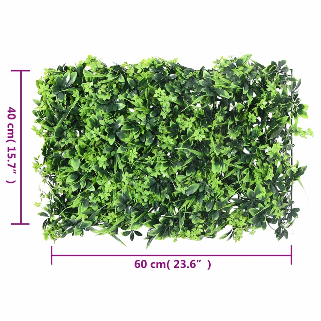 Gard Din Frunze Artificiale, 6 Buc., Verde, 40X60 Cm