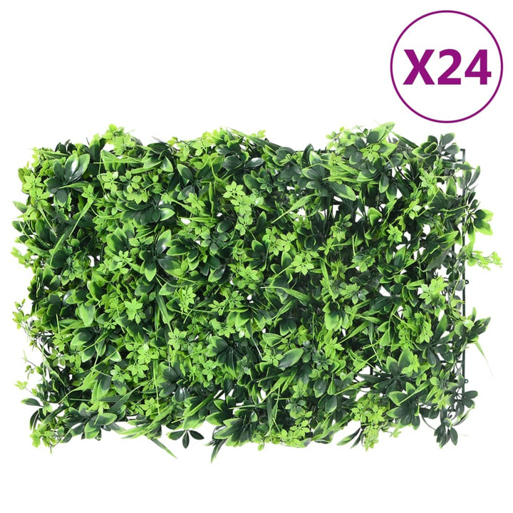 Gard Din Frunze Artificiale, 6 Buc., Verde, 40X60 Cm
