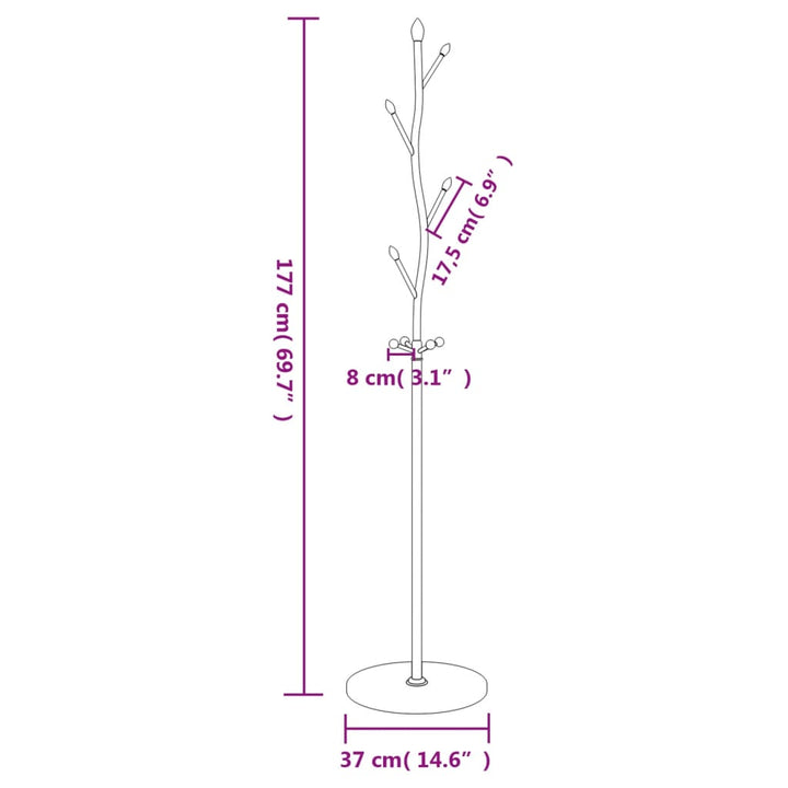 Cuier De Haine, , 177 Cm, Fier Vopsit Electrostatic
