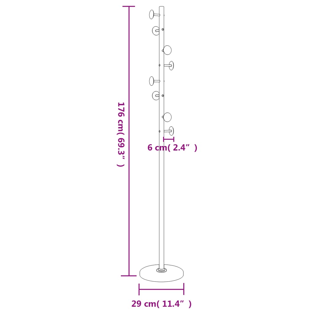 Cuier De Haine, , 176 Cm, Fier Vopsit Electrostatic