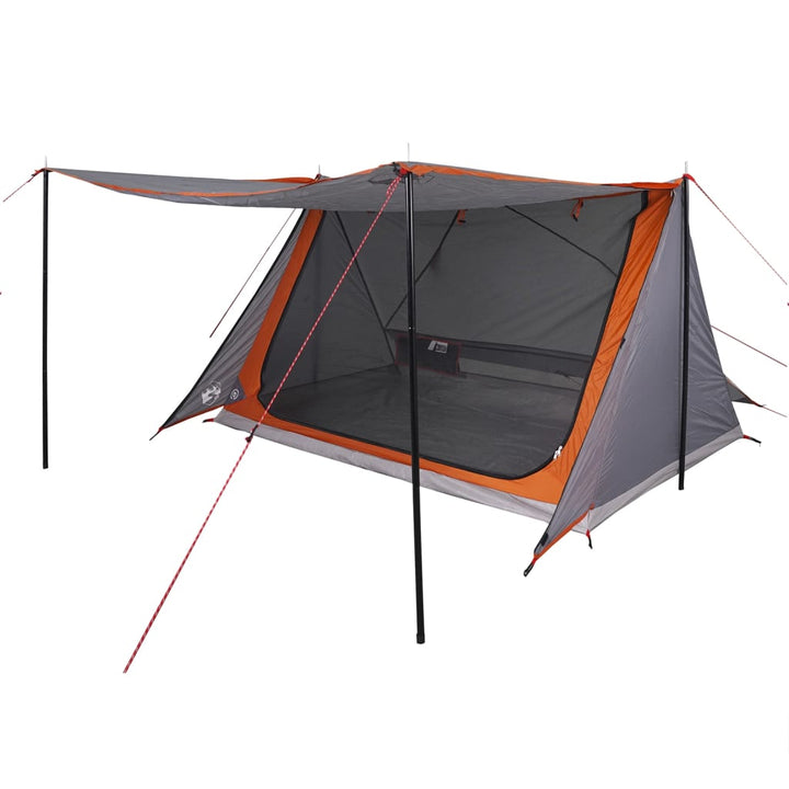 Cort De Camping Pentru 2 Persoane, Gri/Portocaliu, Impermeabil
