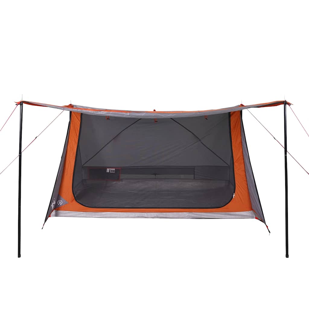 Cort De Camping Pentru 2 Persoane, Gri/Portocaliu, Impermeabil