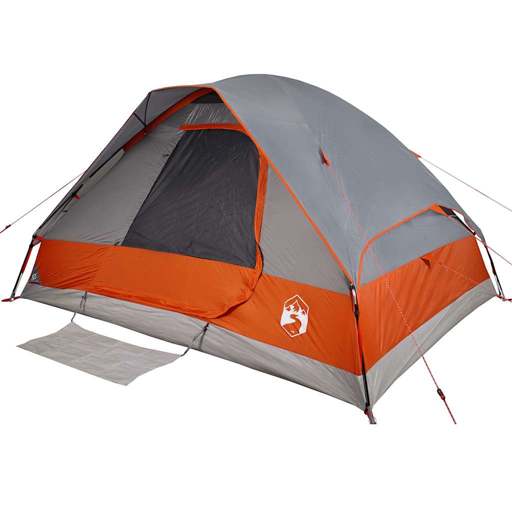 Cort De Camping Pentru , Gri/Portocaliu, Impermeabil