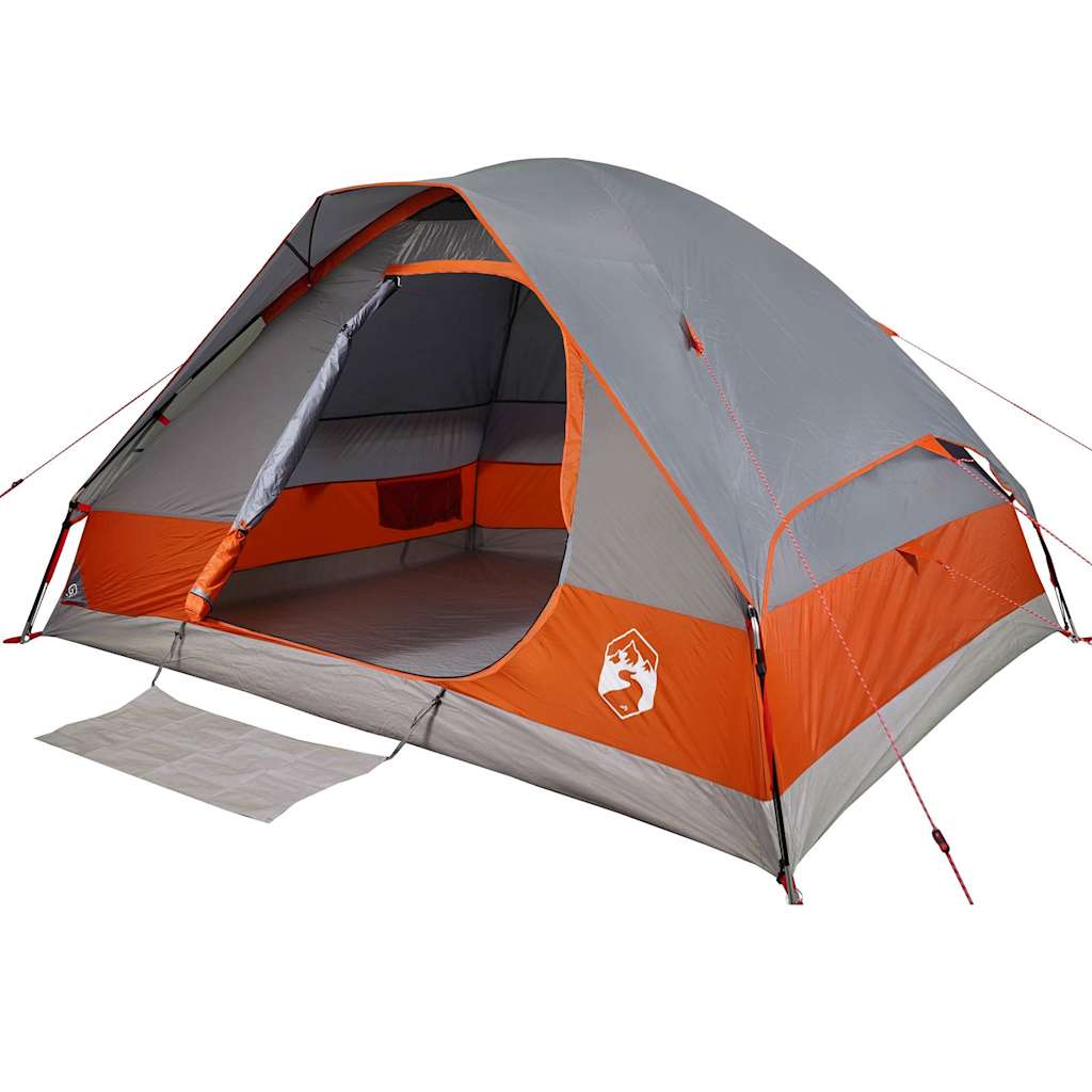 Cort De Camping Pentru , Gri/Portocaliu, Impermeabil