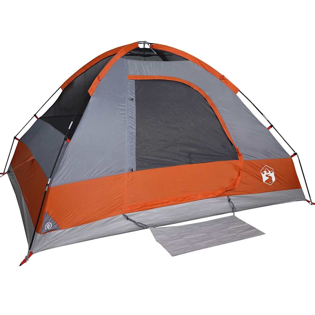 Cort De Camping Pentru , Gri/Portocaliu, Impermeabil