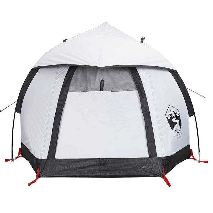 Cort Camping Cupolă 1 Persoană Alb, Țesătură Opacă, Impermeabil