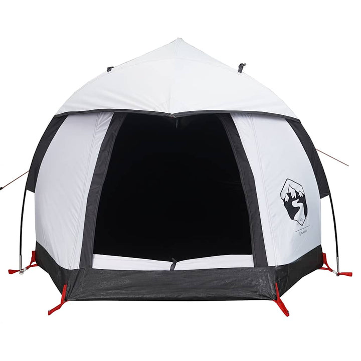 Cort Camping Cupolă 1 Persoană Alb, Țesătură Opacă, Impermeabil