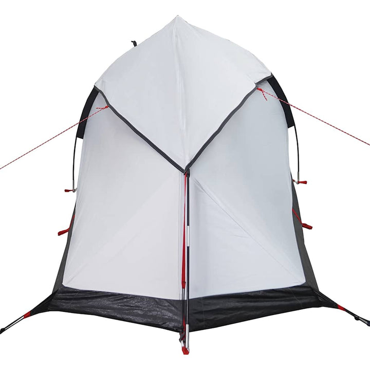 Cort Camping Cupolă 1 Persoană Alb, Țesătură Opacă, Impermeabil