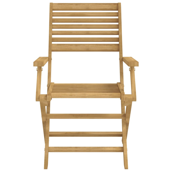 Scaune Grădină Pliante 2 Buc 54,5X61,5X86,5Cm Lemn Masiv Acacia