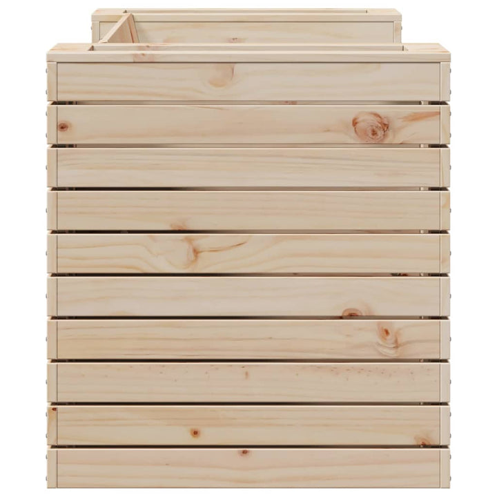 Banchetă Cu Jardiniere, 167,5X60X65 Cm, Lemn Masiv De Pin