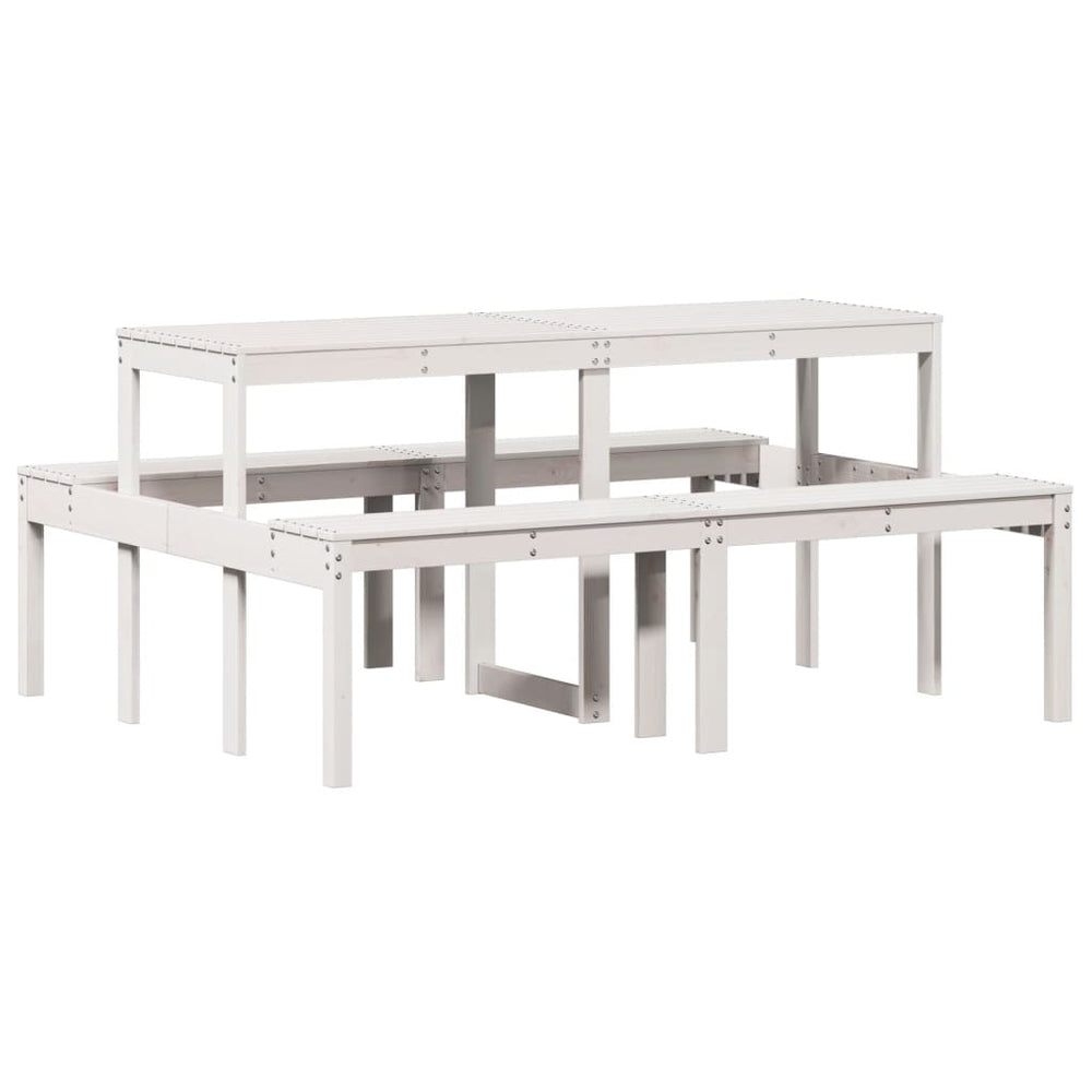 Masă De Picnic, , , Lemn Masiv De Pin