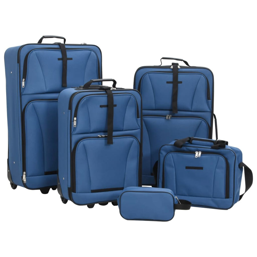 Set De Bagaje De Călătorie, 5 Piese, , Material Textil