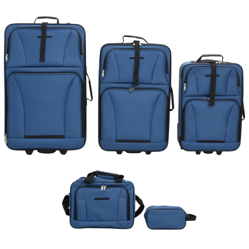 Set De Bagaje De Călătorie, 5 Piese, , Material Textil