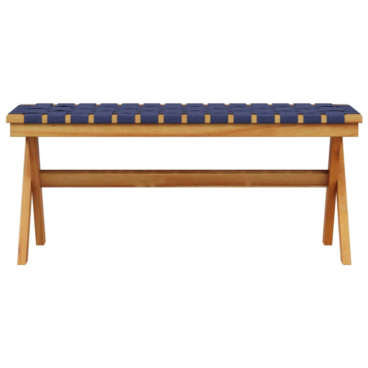 Bancă De Grădină, Închis, Lemn Masiv Acacia/Textil