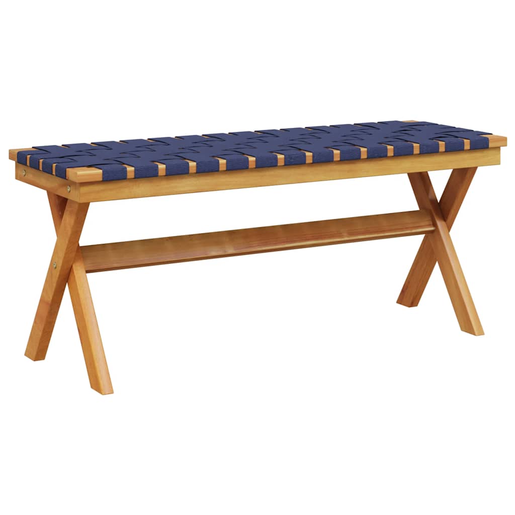 Bancă De Grădină, Închis, Lemn Masiv Acacia/Textil