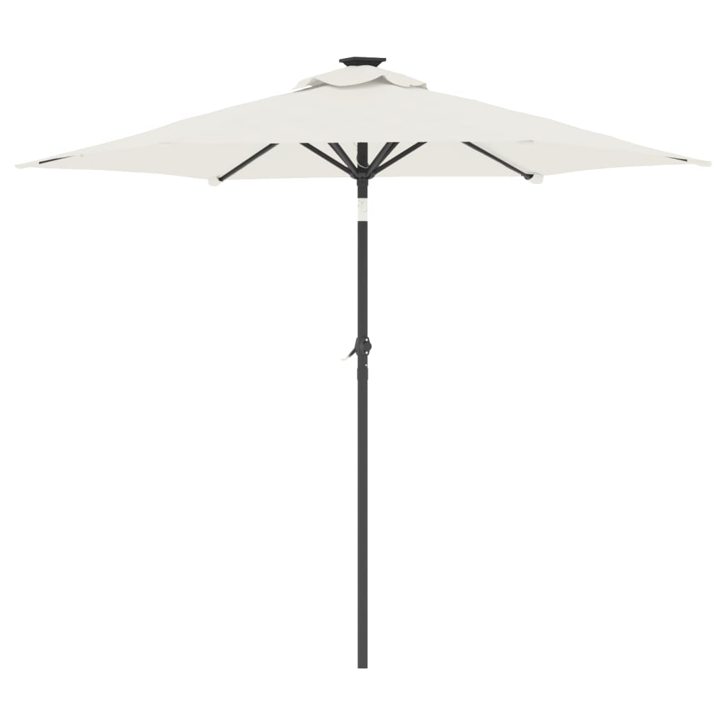 Umbrelă Soare De Grădină Stâlp Din Oțel, , 225X225X212 Cm
