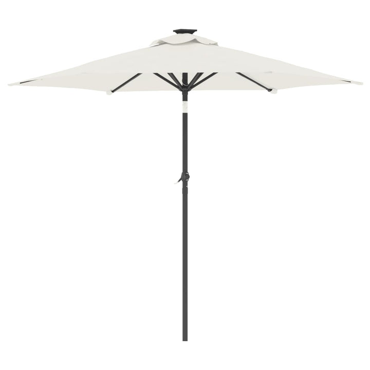 Umbrelă Soare De Grădină Stâlp Din Oțel, , 225X225X212 Cm