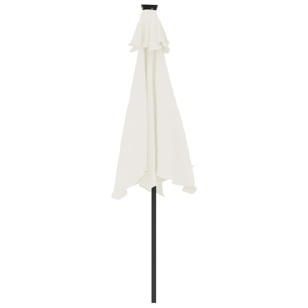 Umbrelă Soare De Grădină Stâlp Din Oțel, , 225X225X212 Cm