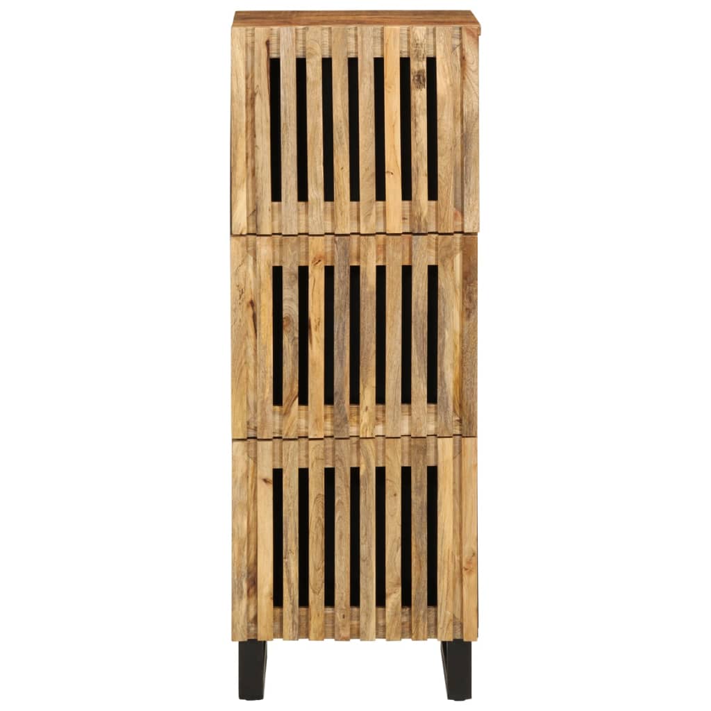 Dulap Înalt, 40X34X110 Cm, Lemn Masiv De Mango Brut