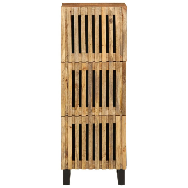 Dulap Înalt, 40X34X110 Cm, Lemn Masiv De Mango Brut