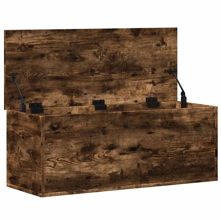 Cutie De Depozitare, Stejar Fumuriu, 90X35X35 Cm Lemn Prelucrat