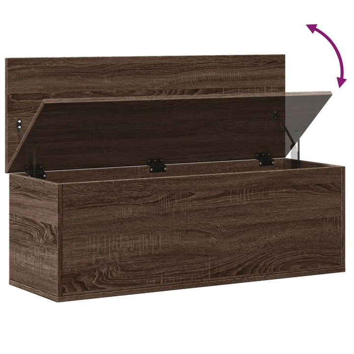 Cutie De Depozitare, Stejar Maro, 102X35X35 Cm, Lemn Prelucrat