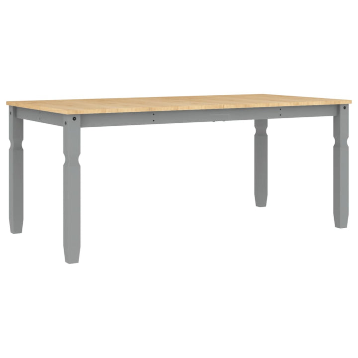 Masă De Sufragerie "Corona", Gri 180X90X75 Cm Lemn Masiv De Pin