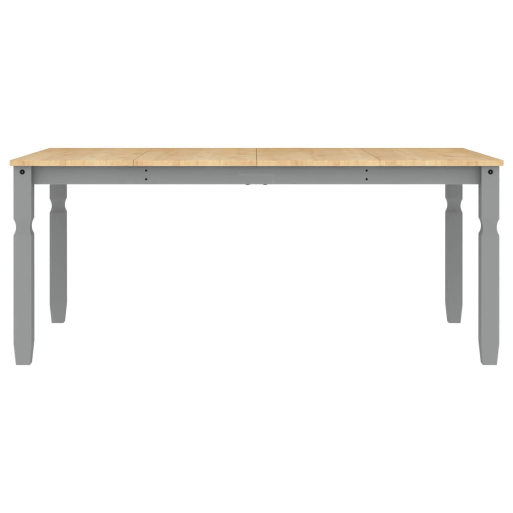 Masă De Sufragerie "Corona", Gri 180X90X75 Cm Lemn Masiv De Pin