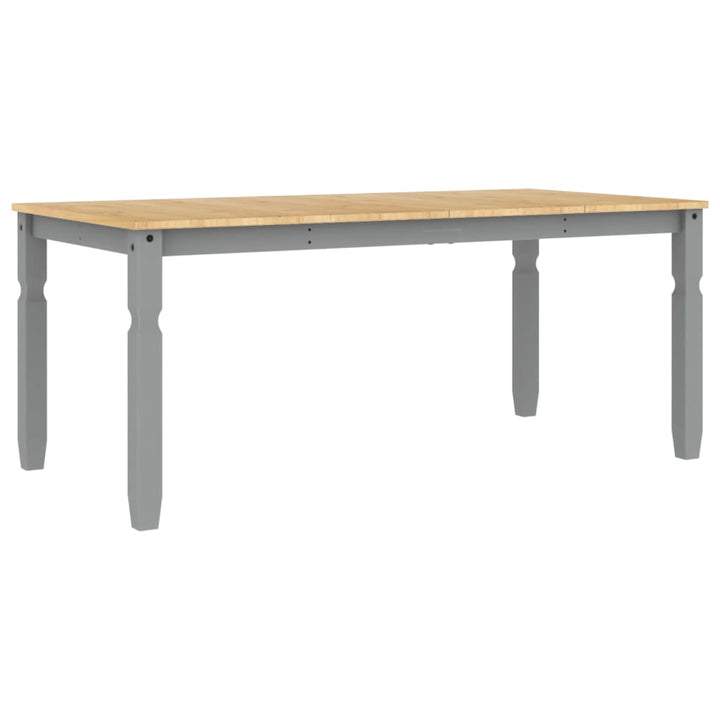Masă De Sufragerie "Corona", Gri 180X90X75 Cm Lemn Masiv De Pin