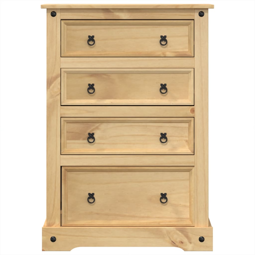 Dulap Cu Sertare „Corona”, 80X43X114 Cm, Lemn Masiv De Pin