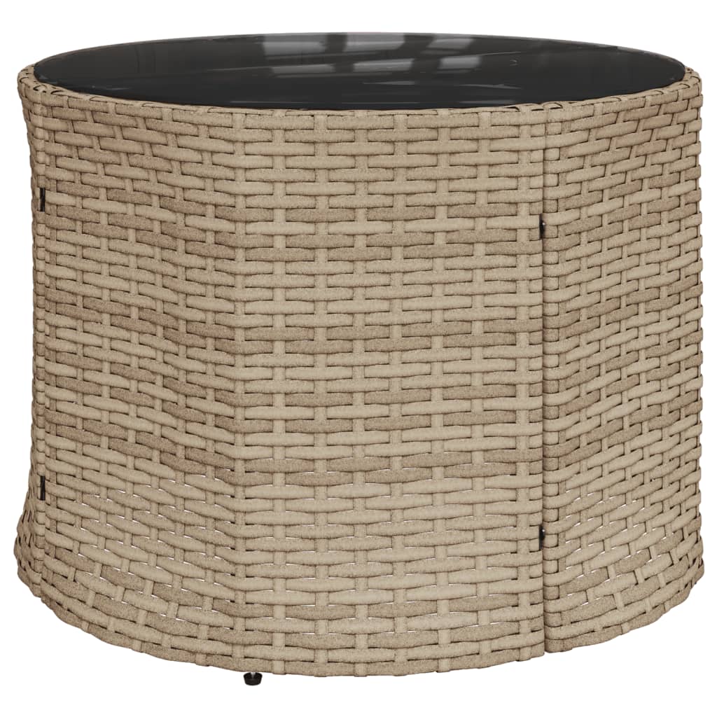 Set Canapea De Grădină, 3 Piese, Semi-Rotunde, , Poliratan