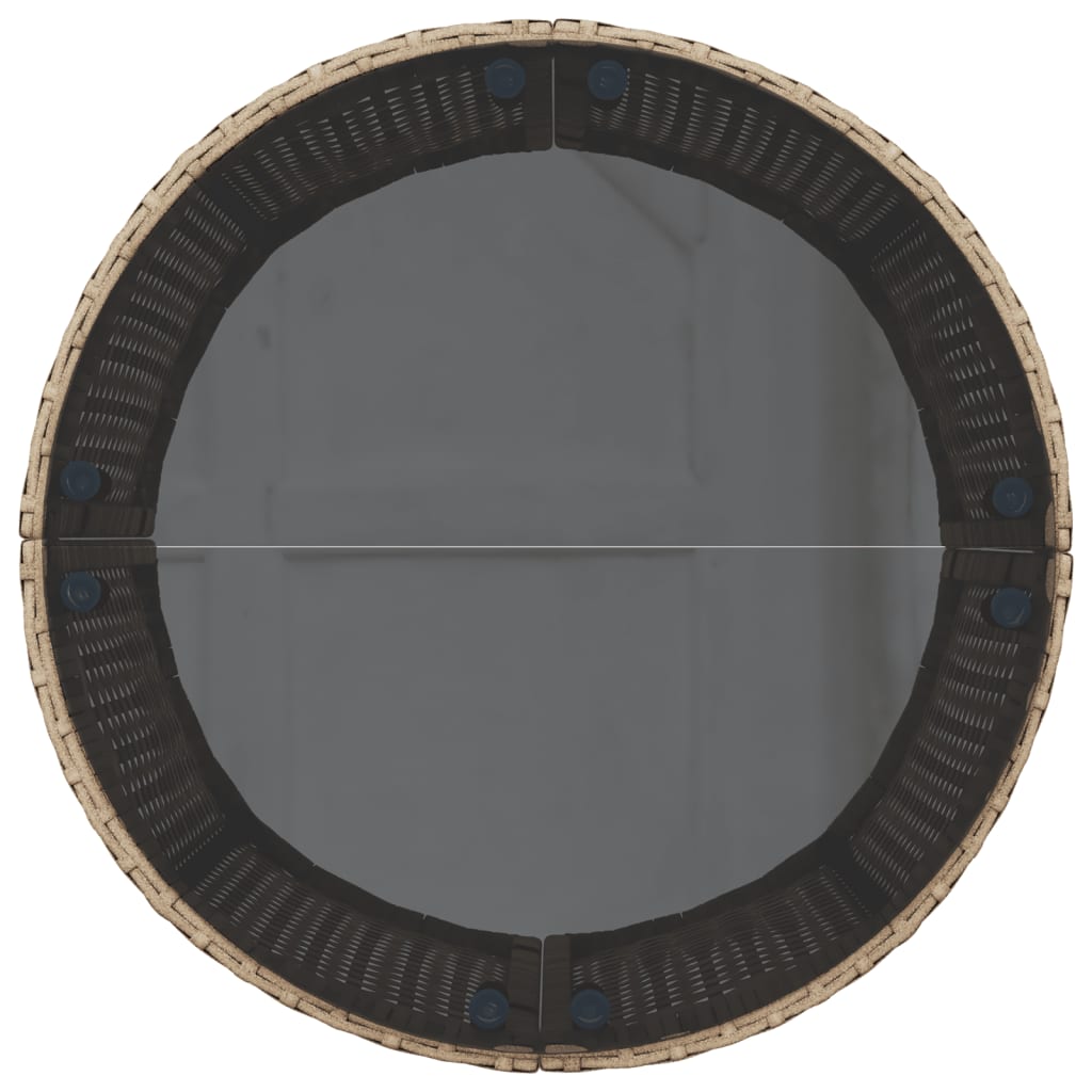 Set Canapea De Grădină, 3 Piese, Semi-Rotunde, , Poliratan