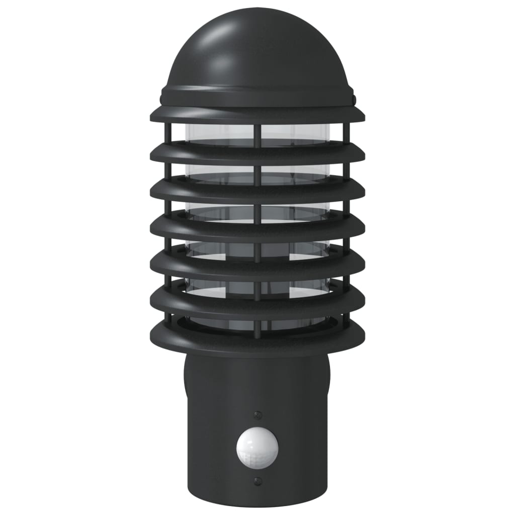 Vixl Lămpi Exterioare De Perete Cu Senzori, 2 Buc., , Oțel Inox Negru
