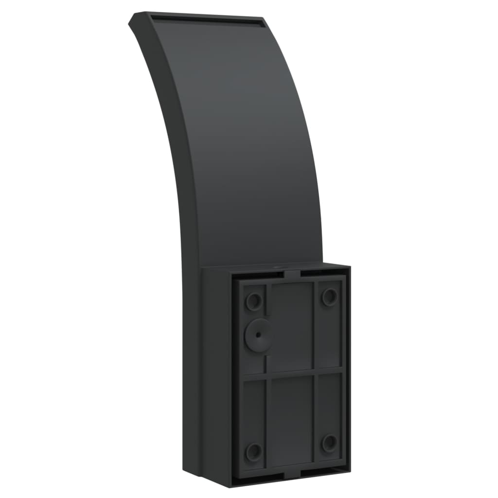 Vixl Lămpi Exterioare De Perete Cu Led/Senzor 2 Buc. Aluminiu Negru