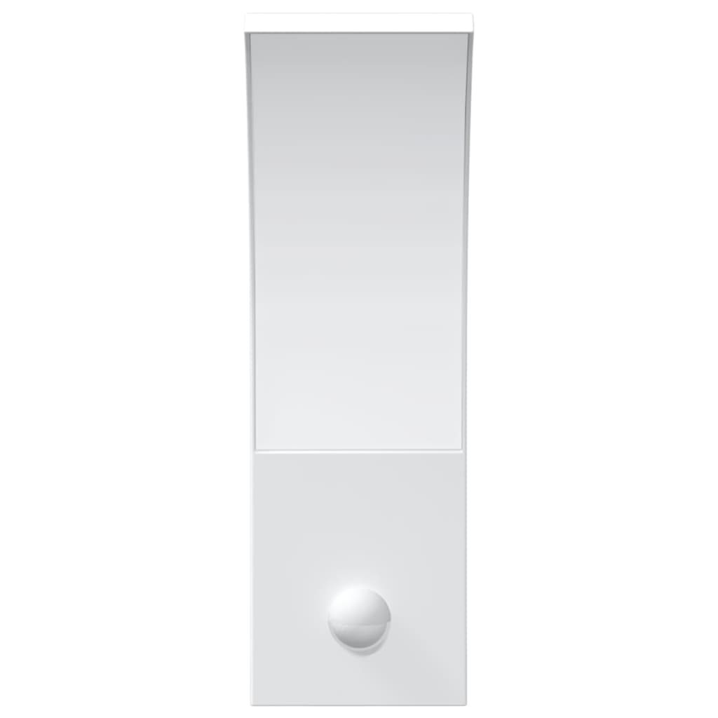 Vixl Lămpi Exterioare De Perete Led/Senzor 2 Buc Aluminiu Turnat Alb