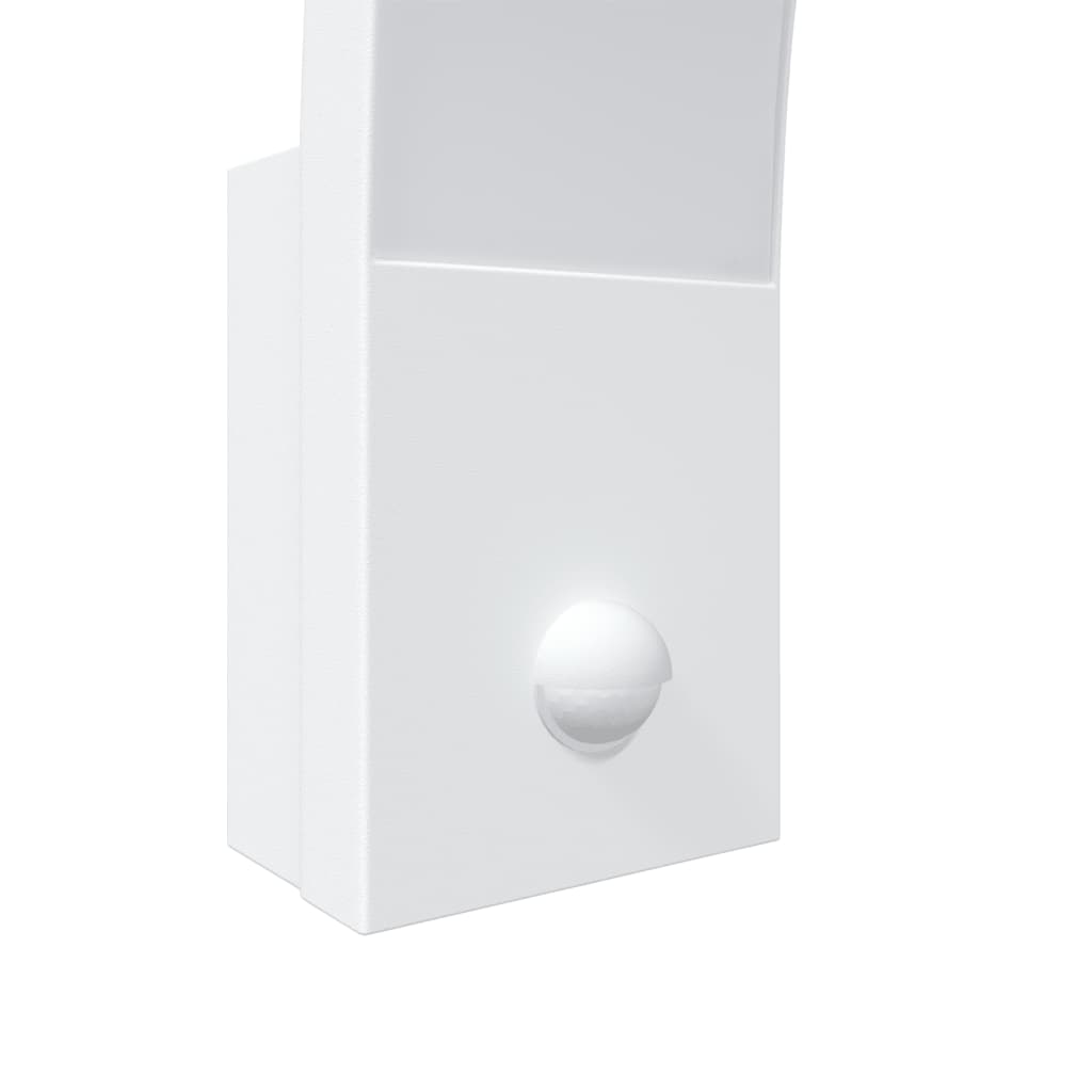 Vixl Lămpi Exterioare De Perete Led/Senzor 2 Buc Aluminiu Turnat Alb