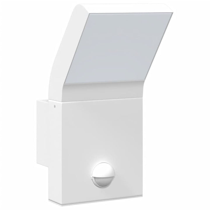 Vixl Lămpi Exterioare De Perete Led/Senzor 2 Buc Aluminiu Turnat Alb