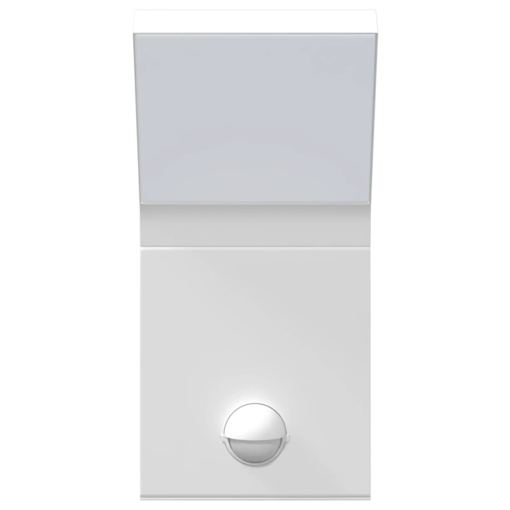 Vixl Lămpi Exterioare De Perete Led/Senzor 2 Buc Aluminiu Turnat Alb