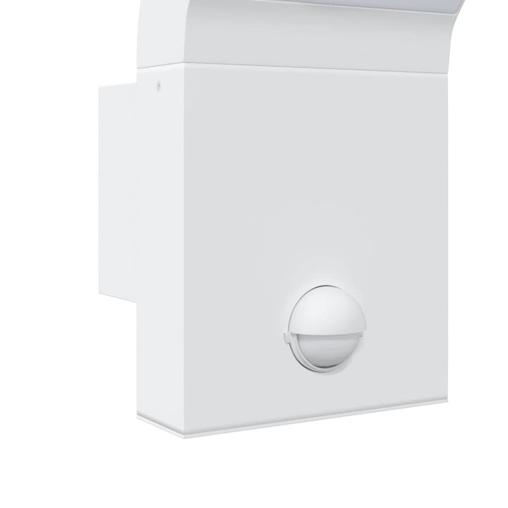 Vixl Lămpi Exterioare De Perete Led/Senzor 2 Buc Aluminiu Turnat Alb