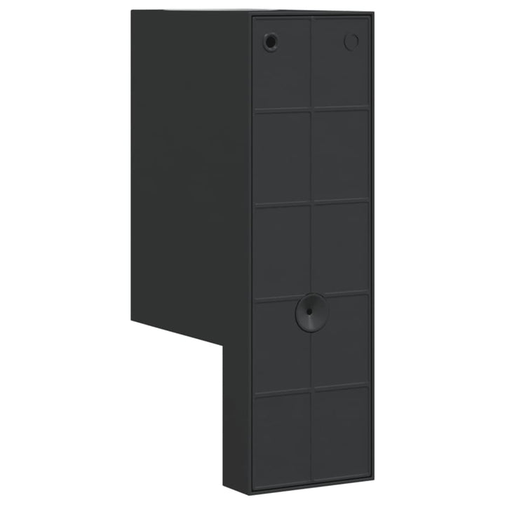 Vixl Lămpi Exterioare De Perete Senzori 2 Buc. Negru Aluminiu Turnat